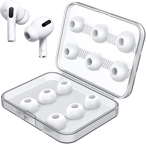 Link Dream 12 puntas de repuesto para AirPods Pro AirPods Pro de 2ª generación 2022 con caja de almacenamiento portátil (S/M/L) (6 pares)