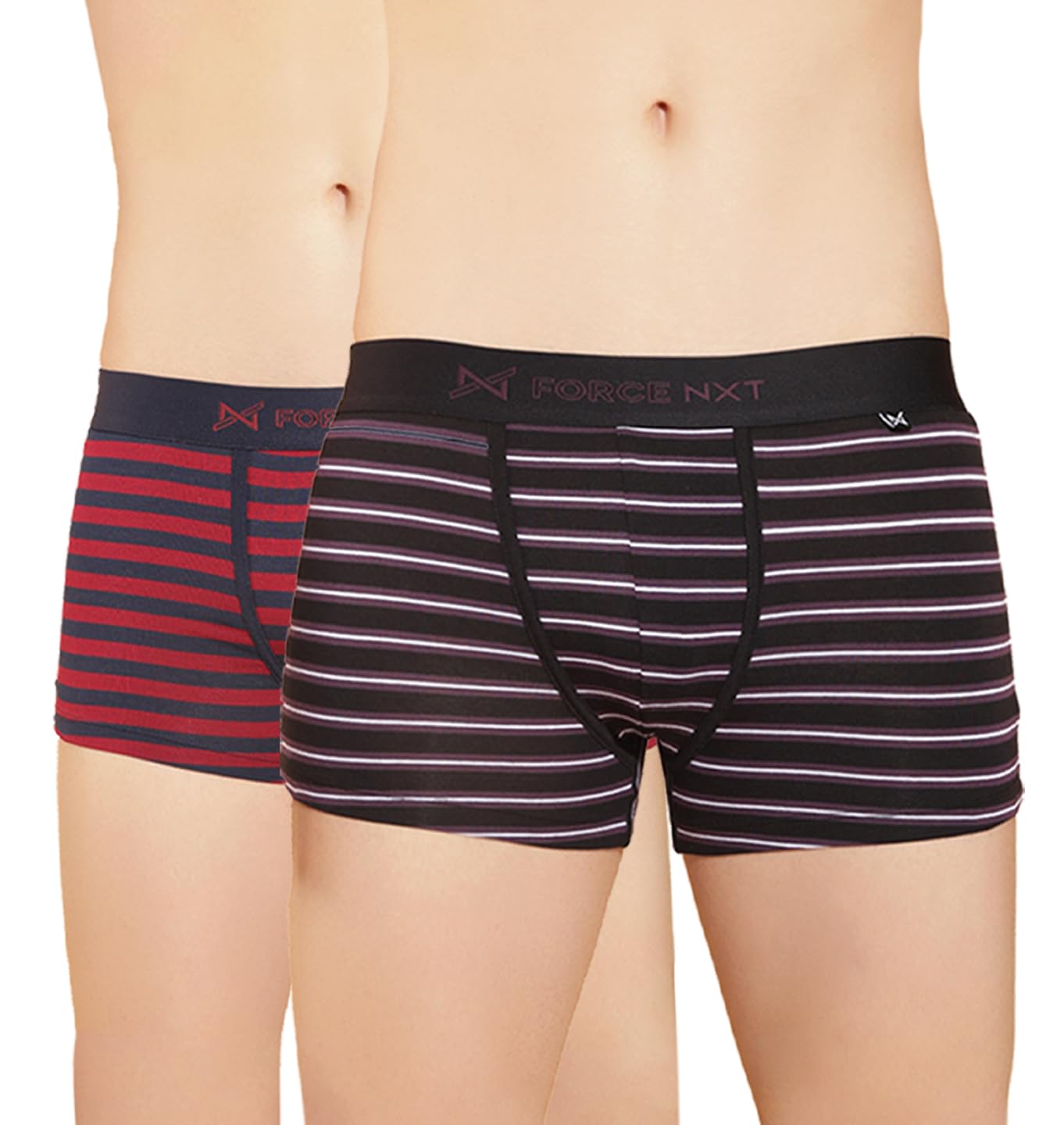 force nxt Men's Cotton Trunks Stretch Striped Underwear-picture-28