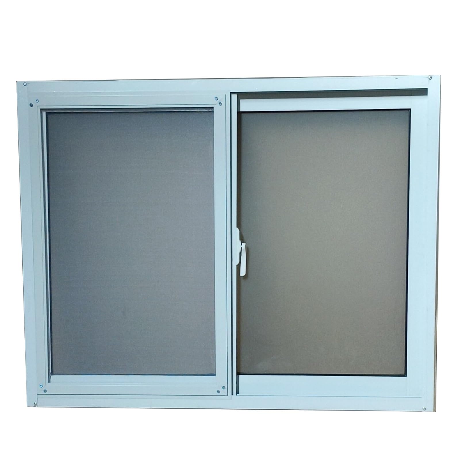 Wtjdccy One Color Mobile Home Basement Window With 5Mm Thickened Frosted Glass, 2Mm Aluminum Frame, Horizontal Sliding Window For Shed Bathroom Chicken Coop(60X60cm/24X24in)