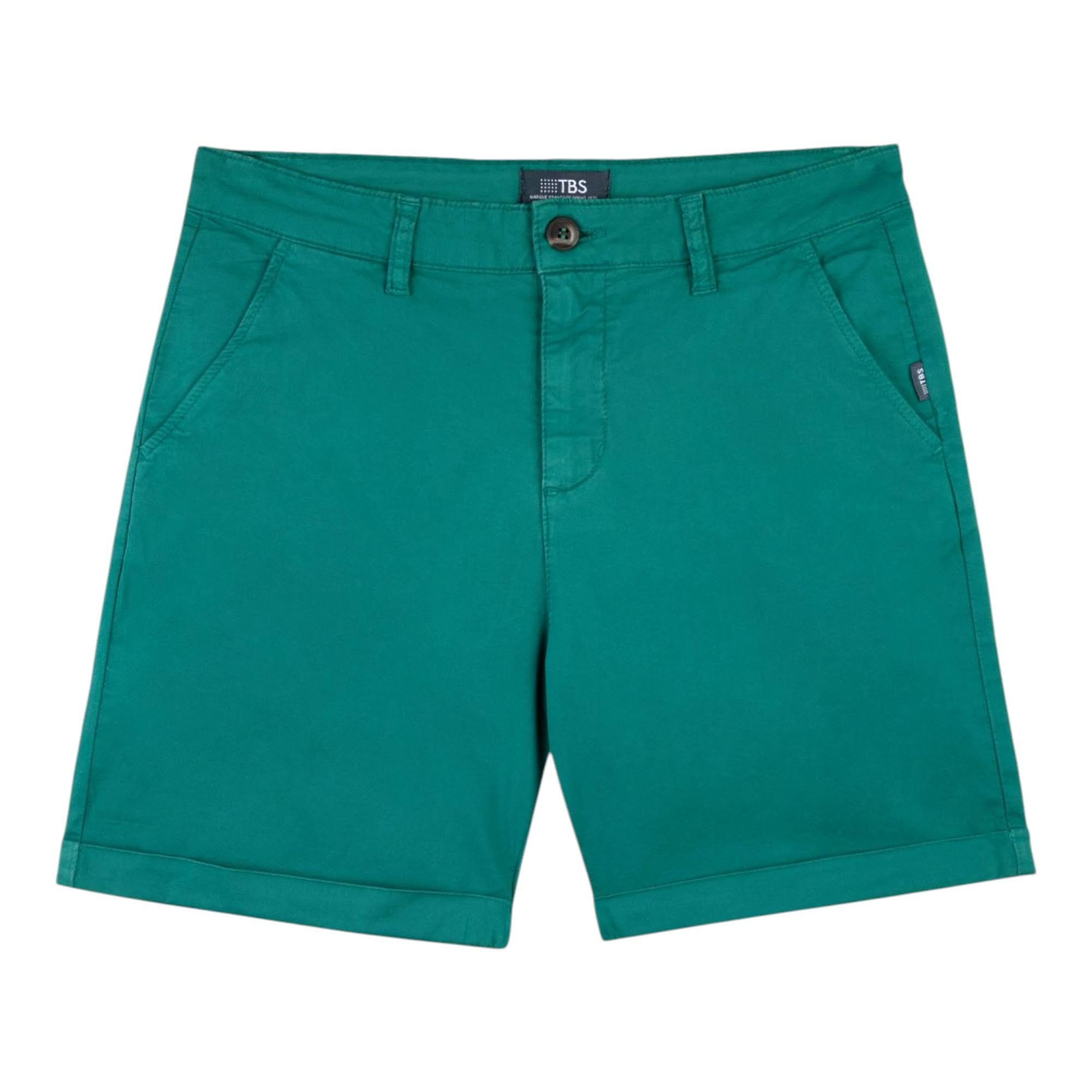 Bermuda vert femme TBS coupe droite ajustée taille 46 confortable - 3