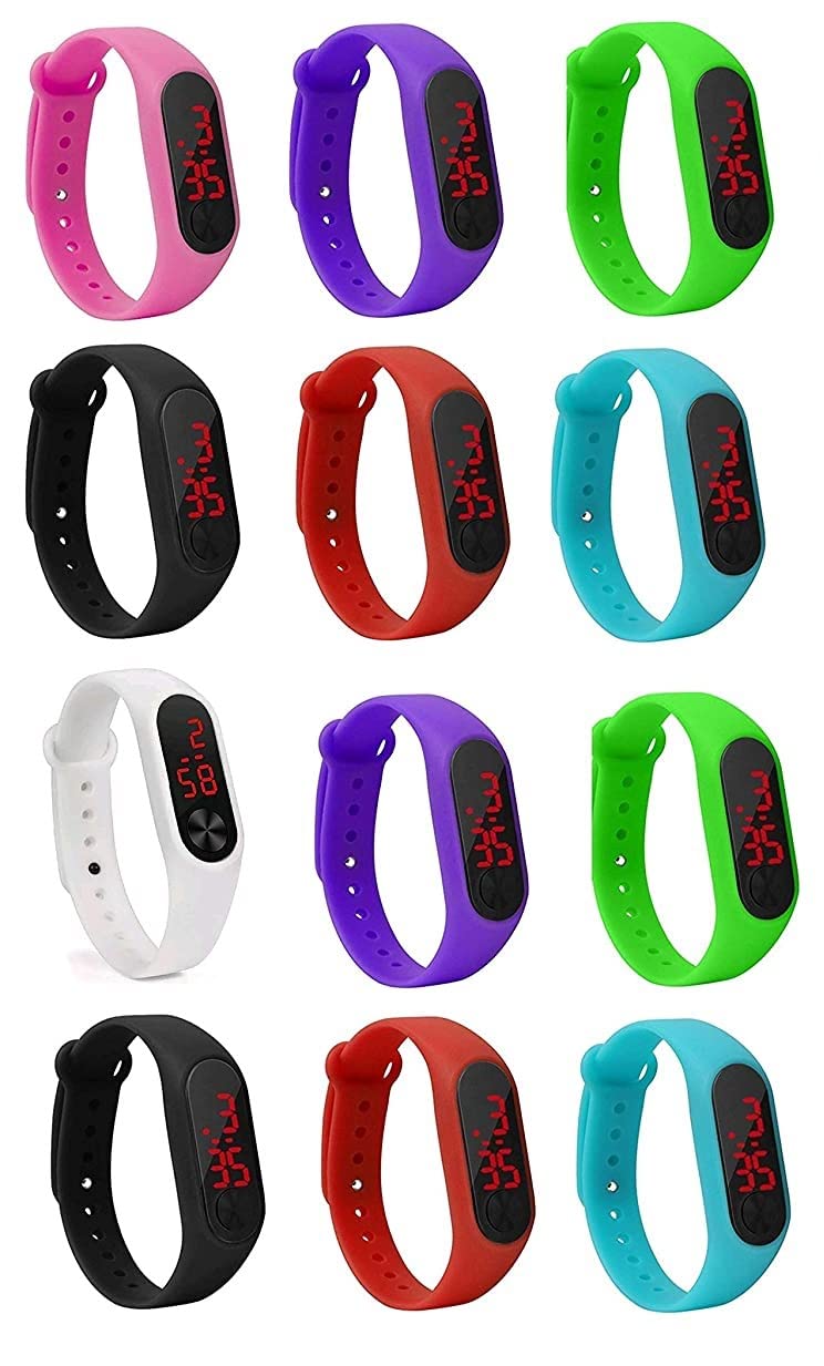 Zest4Kids - Unisex Slim Digital LED Boys and Girls Bracelet Band Watch Best Return Gift forKids (Set of 5) (B0BX3WJF3Q) Amazon Price History, Amazon Price Tracker