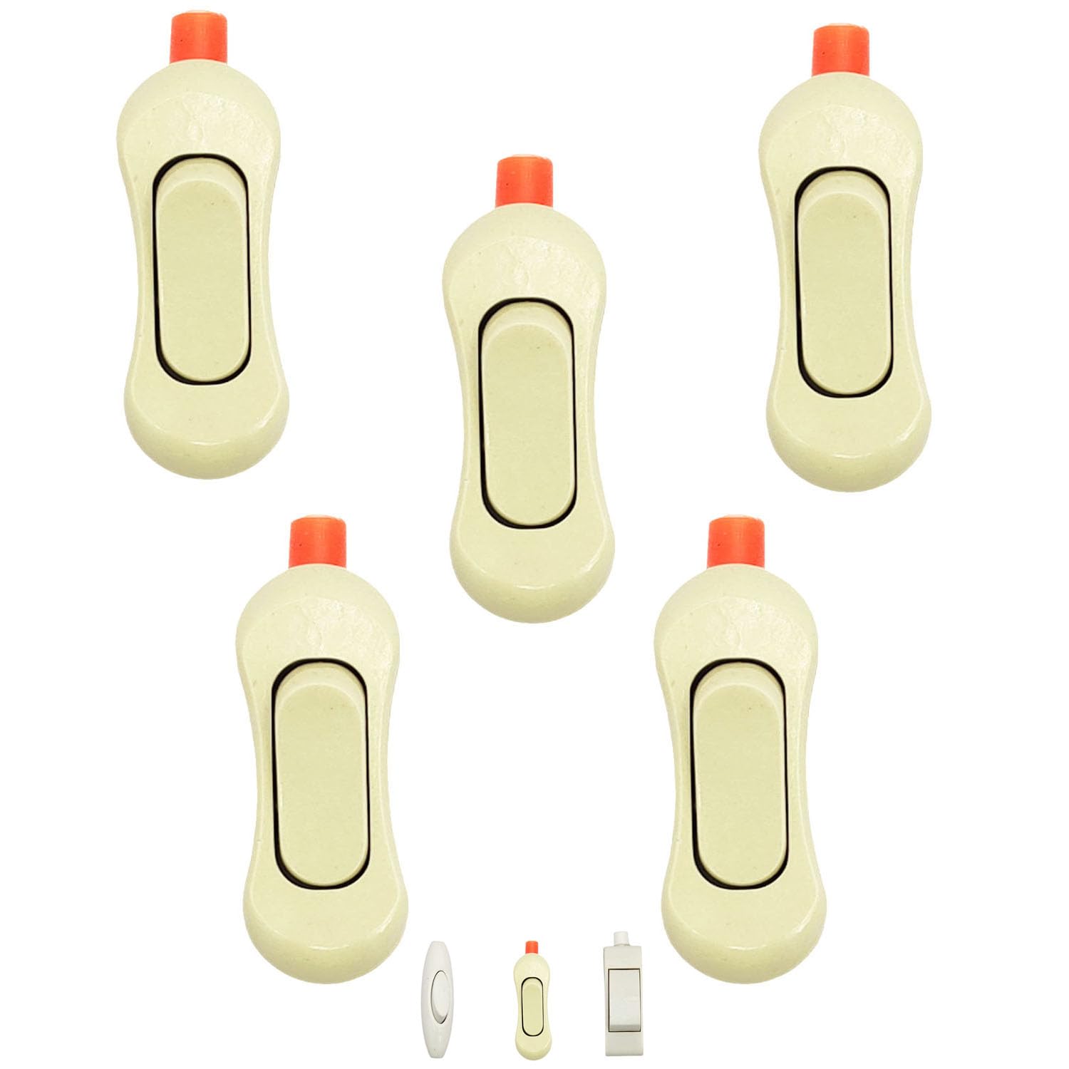 UR Little Shop Hanging Electrical Bed Switch|Curved Shape|Pack of 5|Perfect for Bedroom,Lamps,Offices,Festival Lights-picture-22