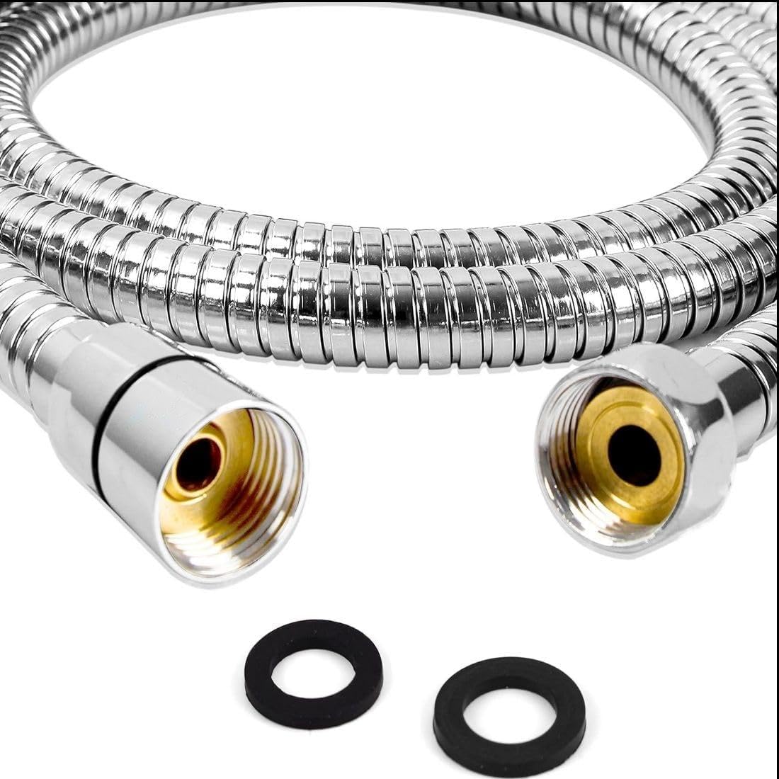 Mist Bath 1.5 Meter Flexible Shower Hose Pipe | 304 Stainless Steel Chrome Finish | Bathroom Hose Spray Pipe for Toilet, Faucet Pipe, Hand Shower Connection (B0DBZTL1X4) Amazon Price History, Amazon Price Tracker