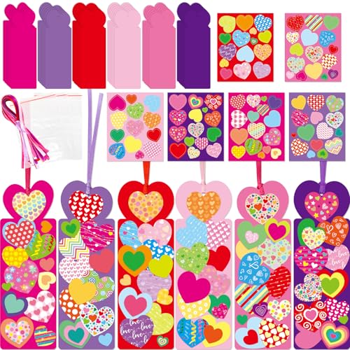 Fancy Land Valentine's Day Craft for Kids Valentines Bookmark Craft...