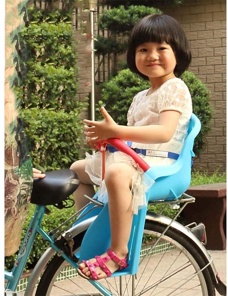 Tylny fotelik rowerowy, Poduszka na tylne siedzenie rowerowe dla dzieci z podłokietnikiem i barierką dla dzieci w wieku 2-6 lat o wadze poniżej 15 kg