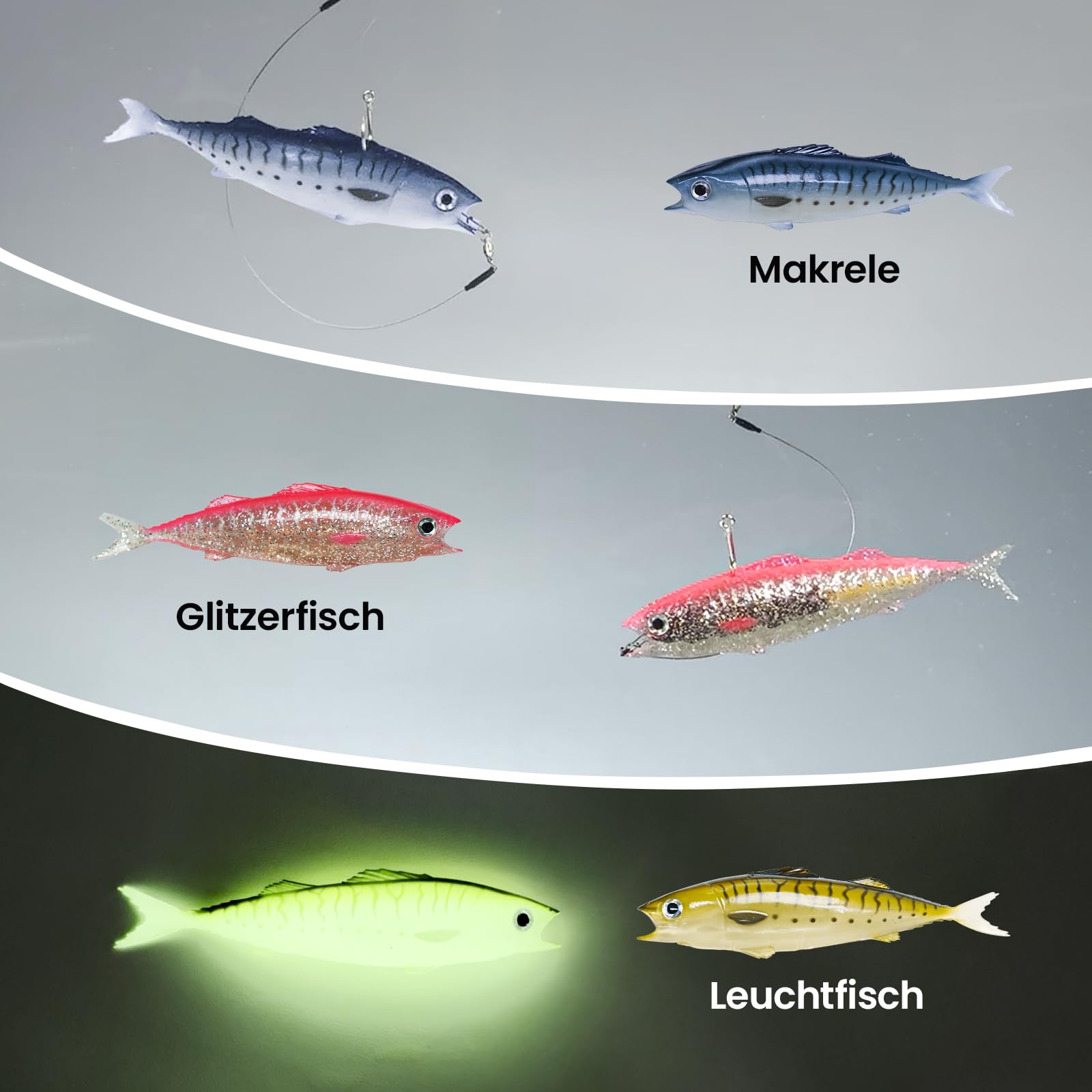 KANAMA SmartDrive Soft Bait Per Smart Bait Mini & Air, Esche Da esca da 7.1 Pollici Per Acqua Dolce E Salata