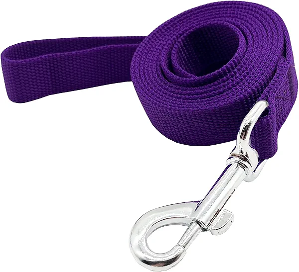 Nylon Dog Training Leash, Traction Rope, 4Foot /5 Ft /6 Feet Long, 5/8 inch 3/4 Inch 1 Inch Wide, for Small and Medium Dogs