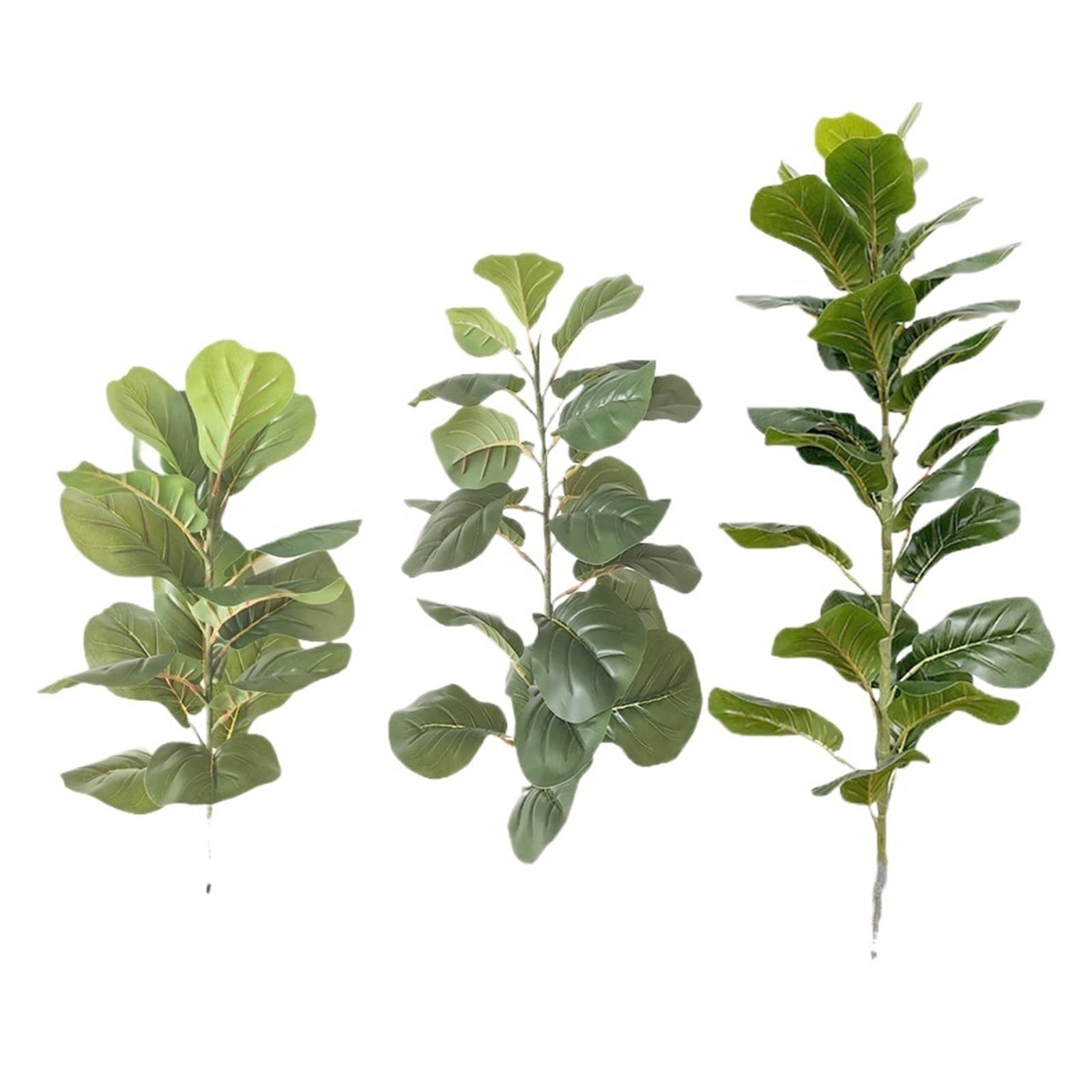 Künstliche Tannenzweige 150 cm großer tropischer Baum, künstliche Ficus Lyrata-Pflanze, Zweige, Kunststoff, Blätter for Home Office Shop Decor(50cmand70cmand100cm)