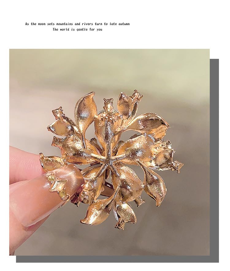 Image of Rhinestone Crystal Sunflower Brooch Pin Elegant Wreath Brooch Clothing Hat Bag Skirt Accessories for Women