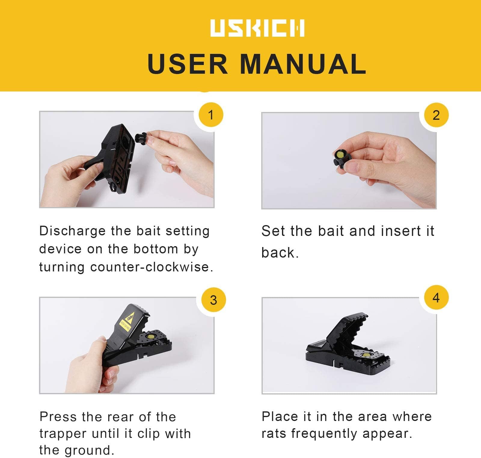 USKICH 20 Pack Mouse Trap Mice Trap That Work Human Power Mouse Killer Mouse Catcher Quick Effective Mouse Trap Mice Trap That Work Human Power Mouse Killer Mouse Catcher Quick Effective