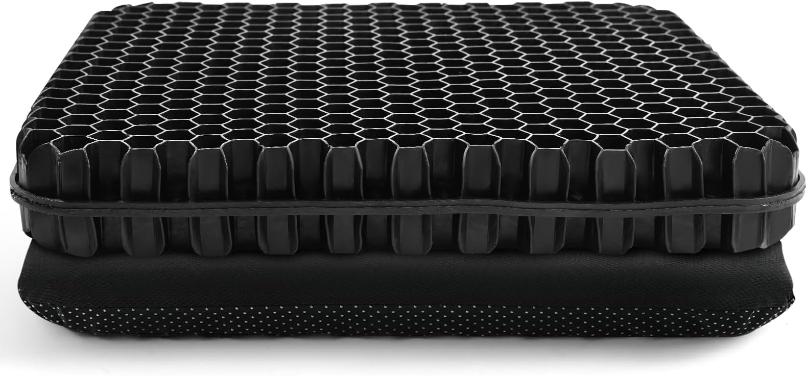 Gel Seat Cushion for Long Sitting - 16.5" x 14.5" x 2.4" (Extra Thick＆Soft) Gel Cushion for People Over 180 lbs, Pressure Relief Cushion for Office Chair, Egg Cushions for Wheelchair, Gel Pad for Car