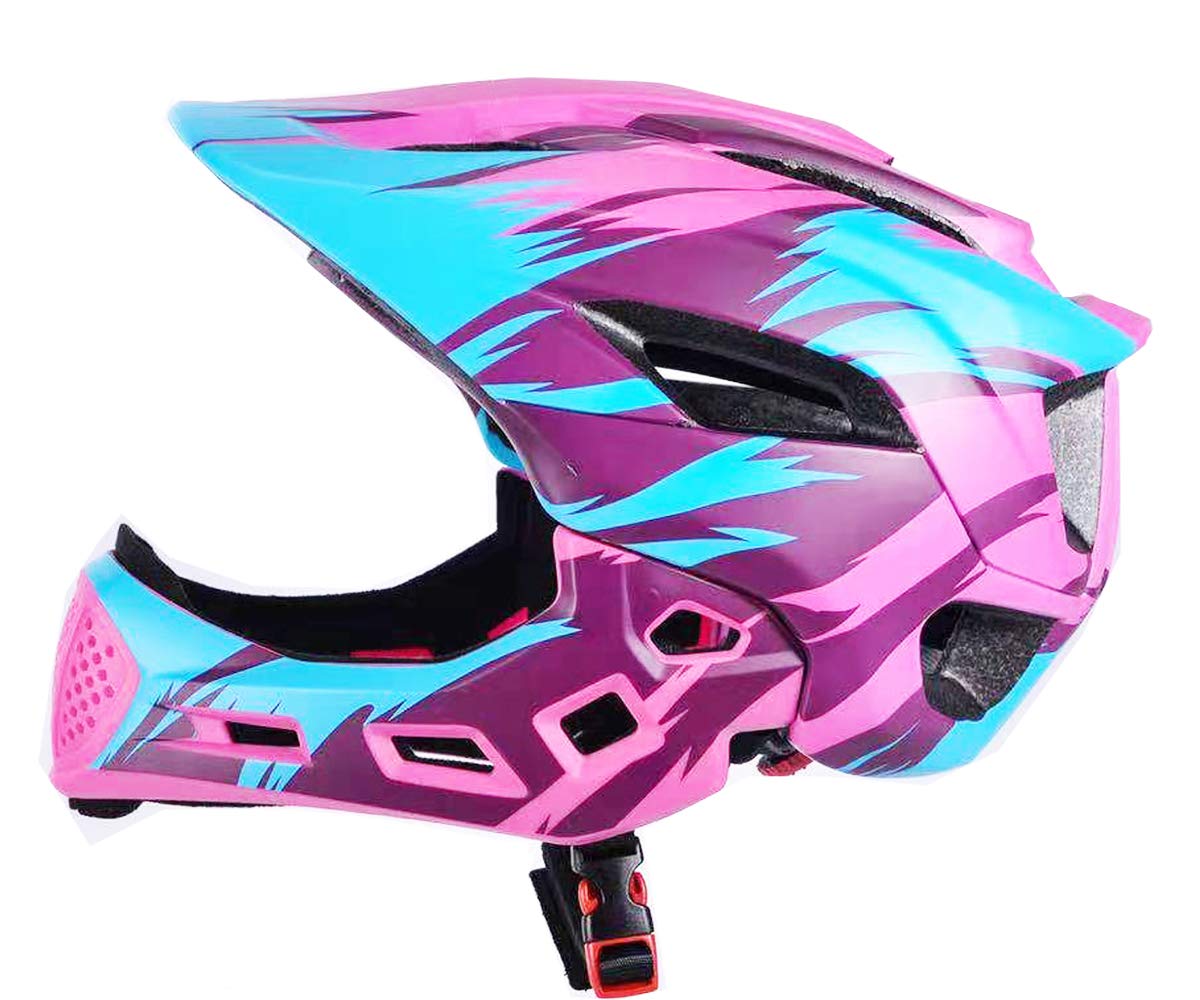 Kids Full Face Helmets, Kids Bike Helmet MTB Mountain BMX Multi-Sport Detachable Helmet from Toddler