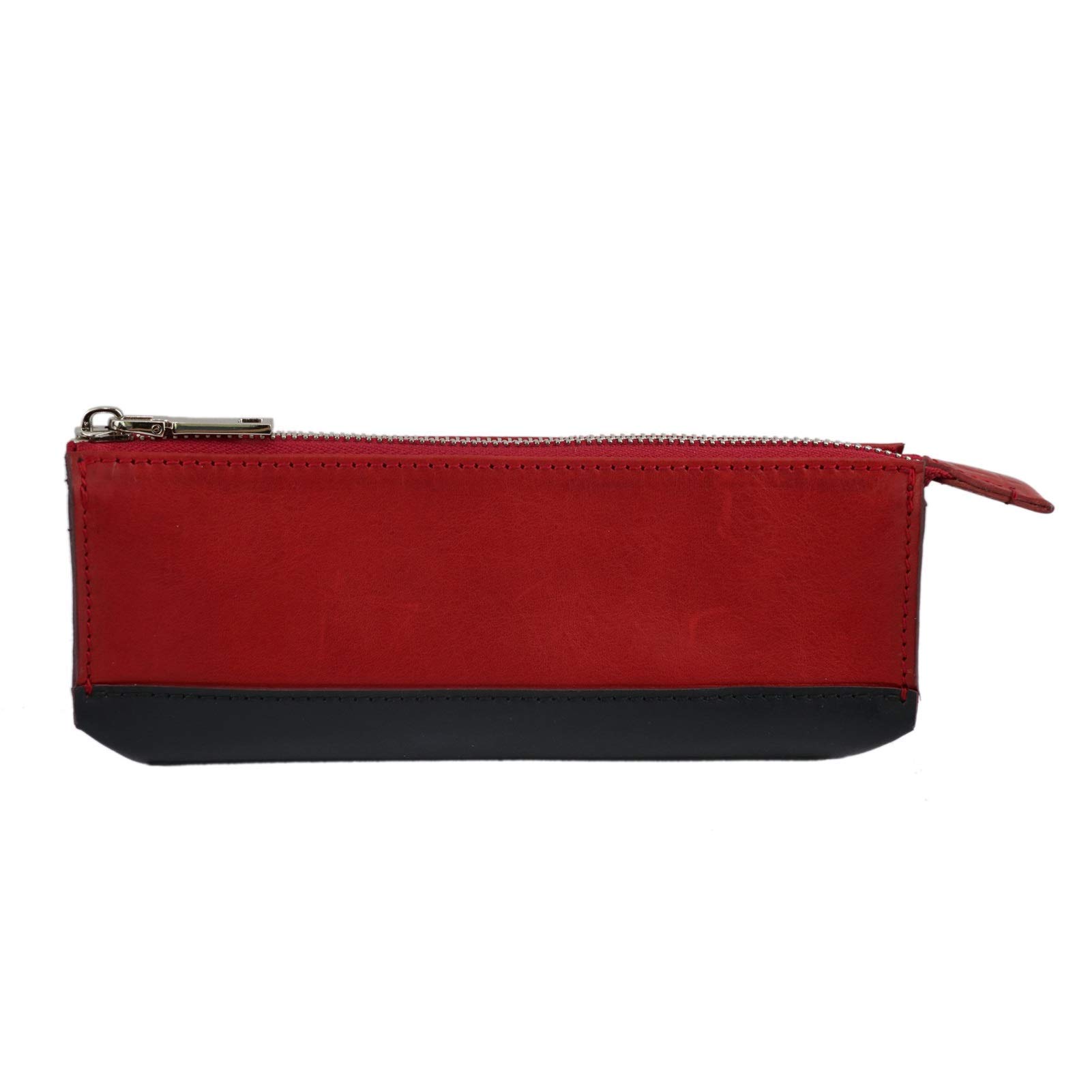 Estuches para lápices Estuche para lápices Estuche para bolígrafos Estuche de papelería Estuche para estudiantes de cuero con cremallera para bolígrafos, lápices, marcadores para estudiantes jóvenes
