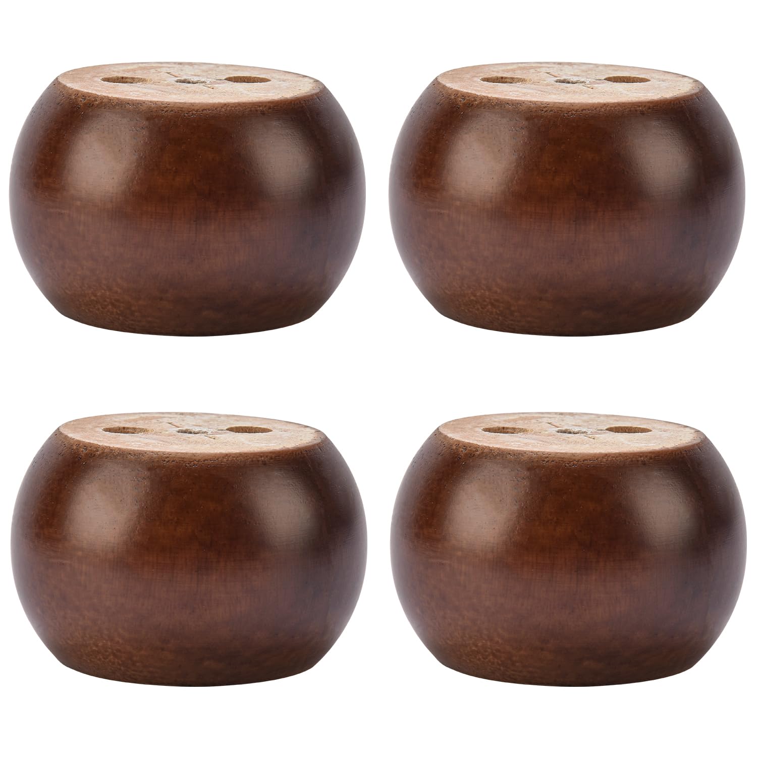 TCHOSUZ 2 inch / 5cm Wooden Furniture Legs