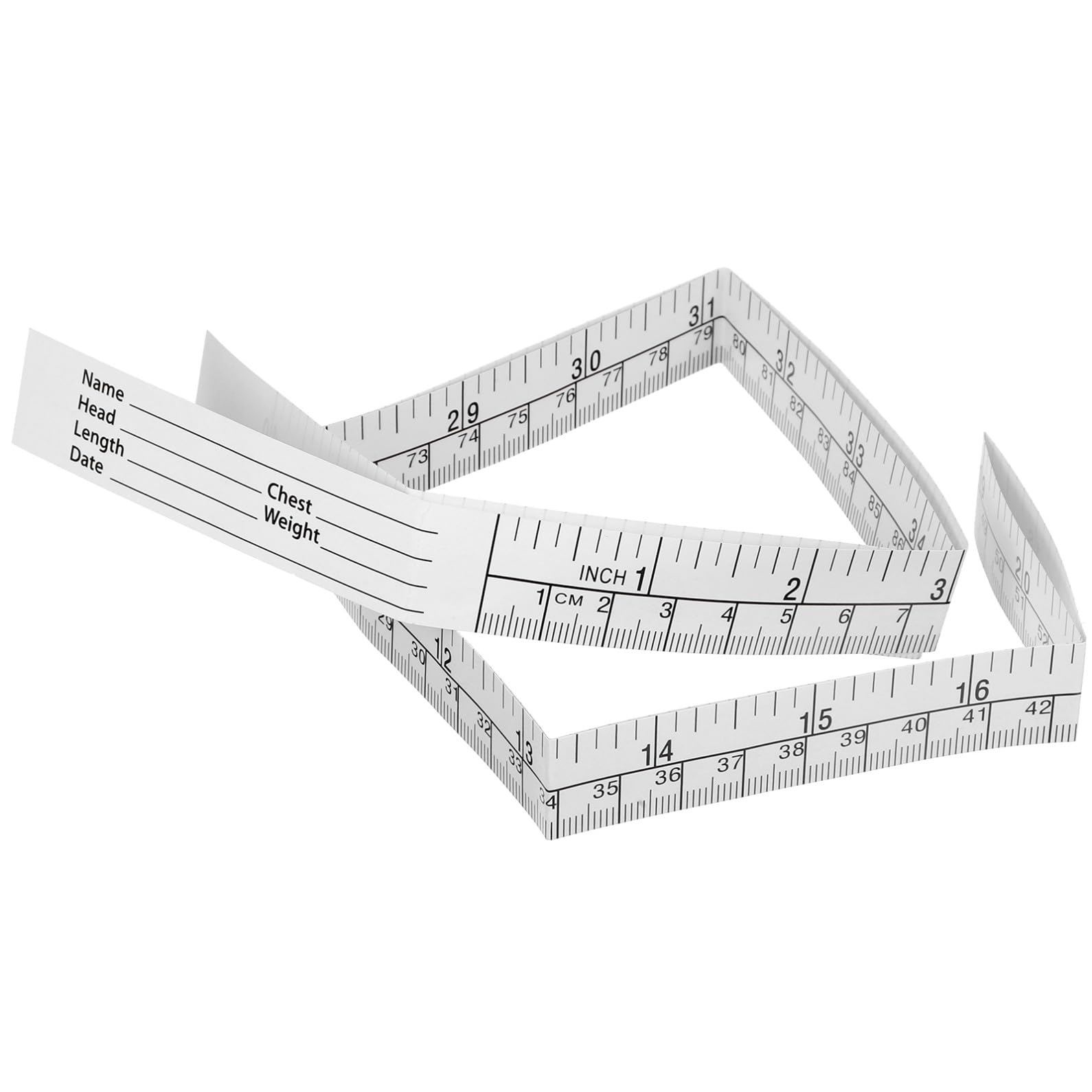 4 Set Righello Carta Misuratore Monouso Per Misurazioni Del Corpo E Applicazioni 25 Pezzi * 4