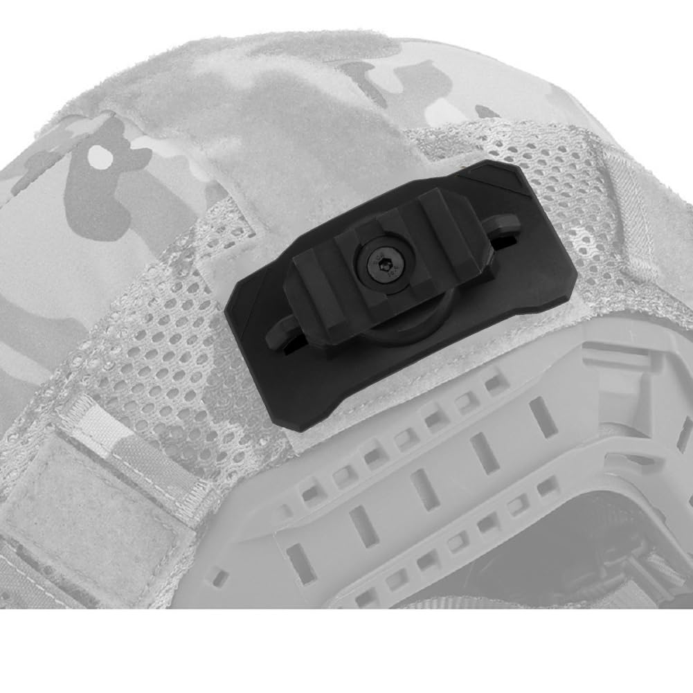Tactical Helmet Mount for X300/X400/TLR-1/Surefire Series Lamp with 360° Rotate and Hoo&Loop Fast-Attach, Nylon Material, (Black)