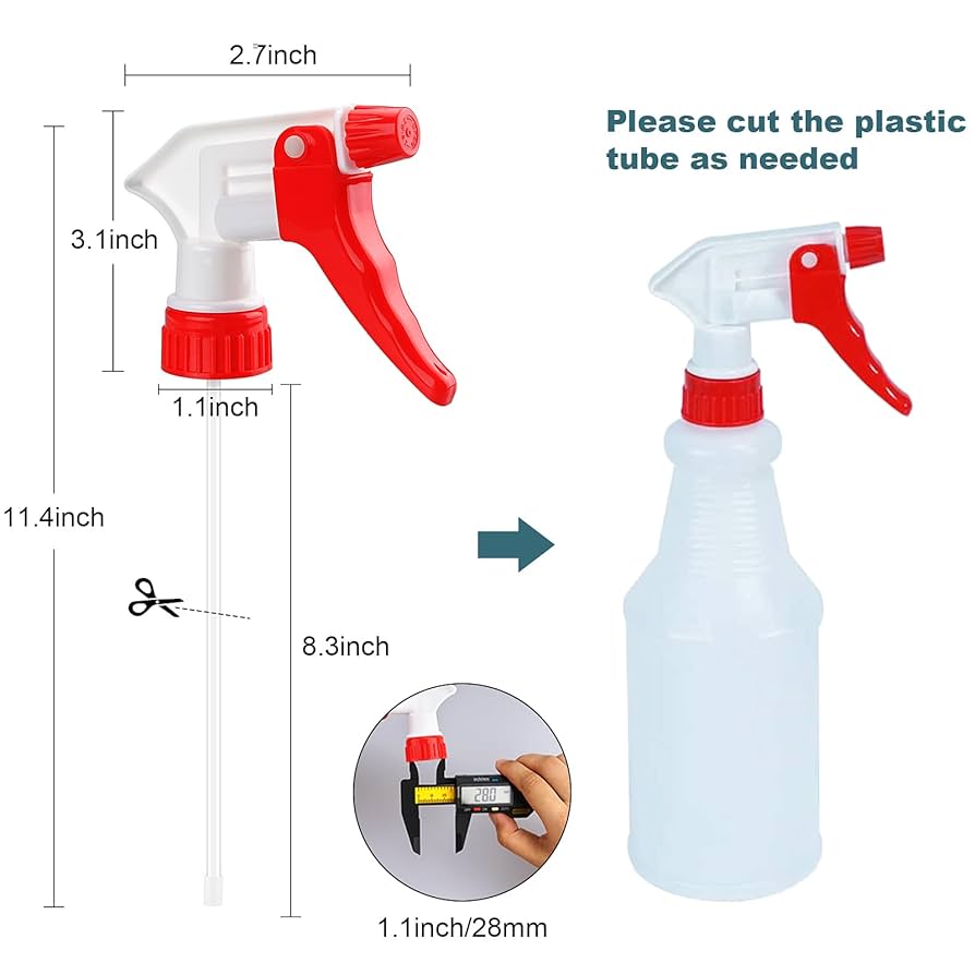 Spray Bottle Nozzle Replacement 32 Transport Spray Shot Bottles With
