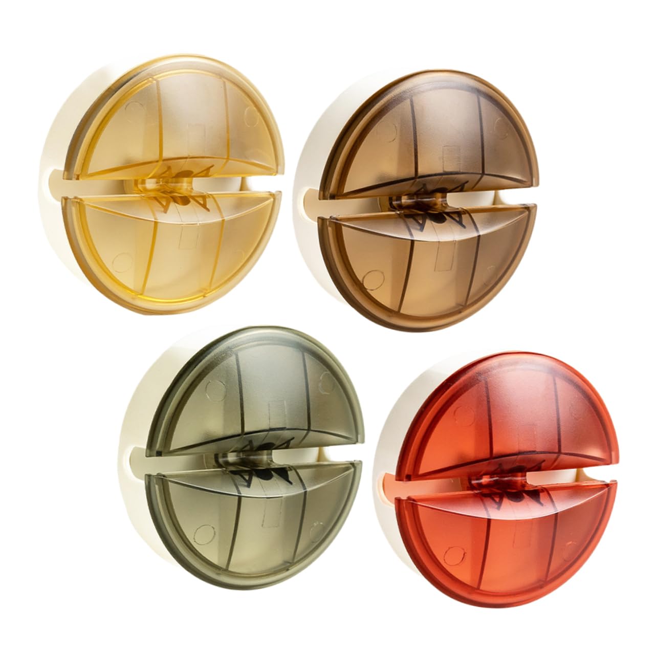 KICHOUSE 4pcs Cord Management Box Cable Winder Organizer for Usb Charger Cables Compact Design for Desk Travel and Easy to Find