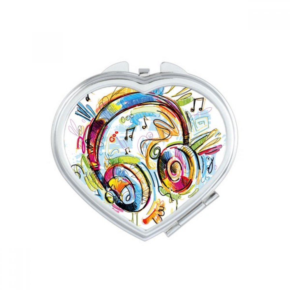 Miroir compact maquillage instrument musique miroir de poche