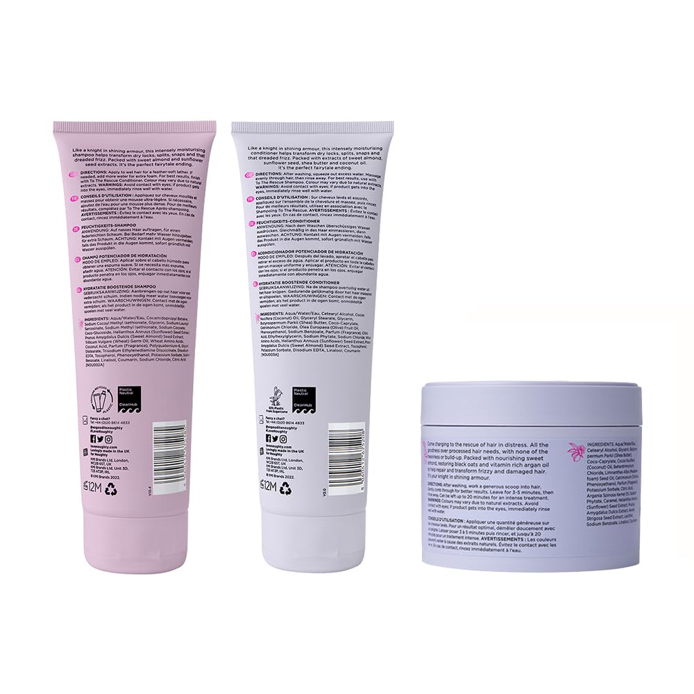 Noughty 97% Natural To The Rescue Moisture Boost Shampoo, Conditioner and Treatment Mask Bundle - Image 2