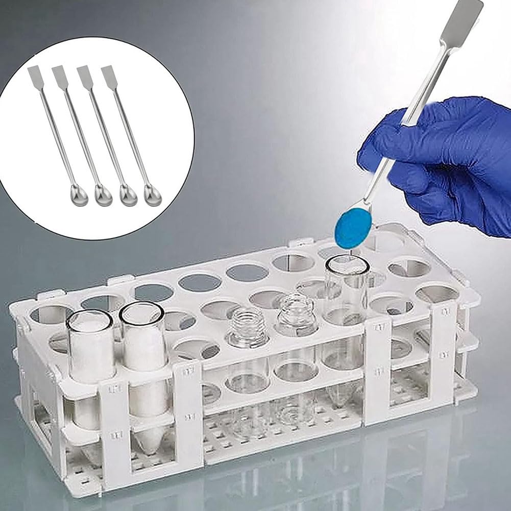 Ensemble de Micro-Doseur et de Spatule de Laboratoire en Acier Inoxydable pour Poudres, Gels et Remplissage de Gélules.