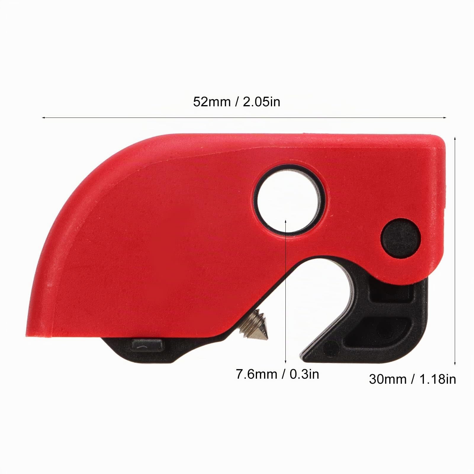 Lot de 10 Dispositifs de Verrouillage de Disjoncteur, Pince sur Pôle de Verrouillage Conforme OSHA, qualité Supérieure, Moyen 10 Pièces Pince de Dispositif sur Kit de