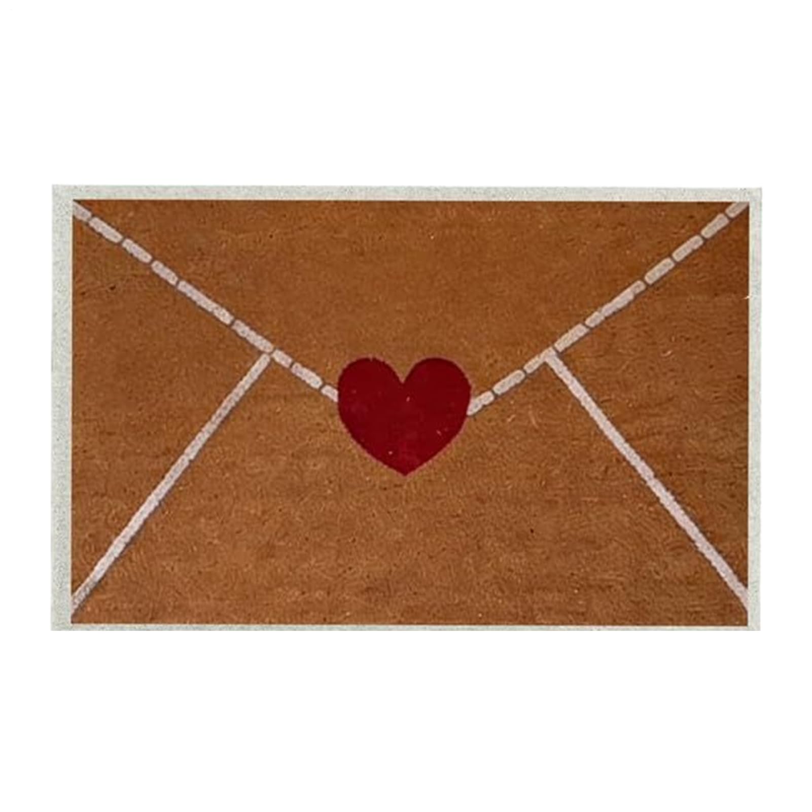 Paillasson de Saint Valentin avec motif à dessus élégant et structure durable pour porche