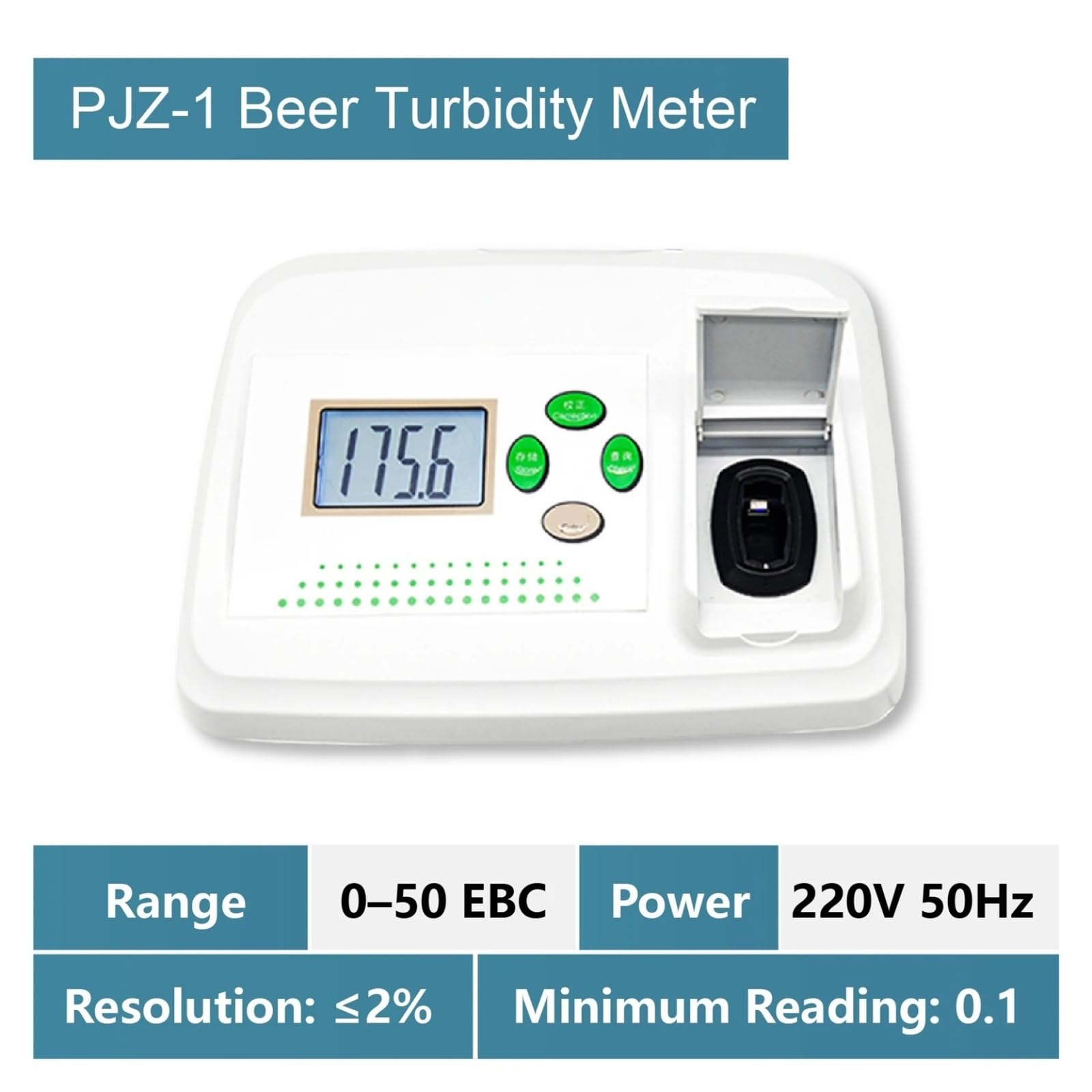 Medidor de turbidez, Analizador nefelométrico de sobremesa, medidor turbidez, neblina cerveza, colorímetro 0-50 0-200 NTU(PJZ-1)