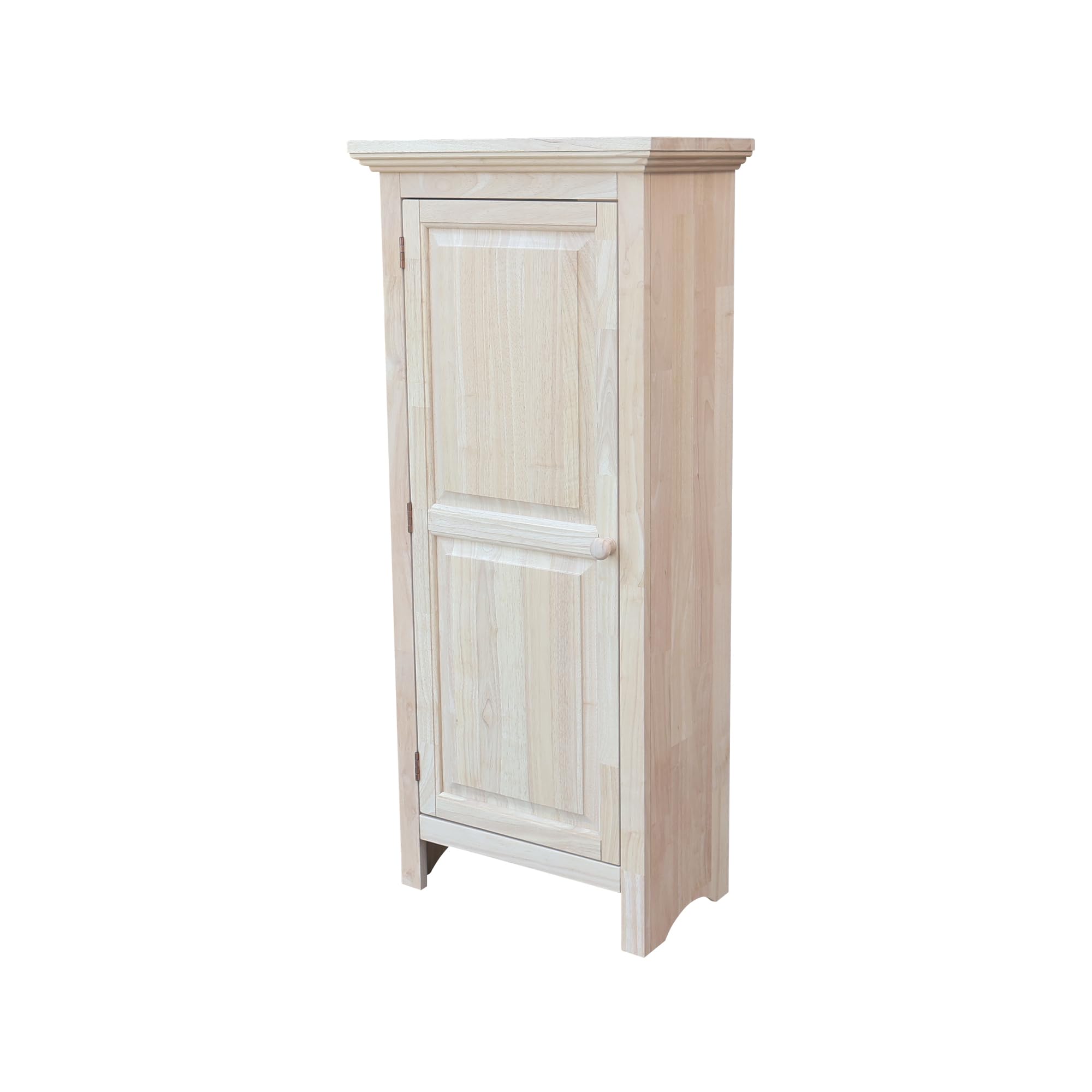 Single Jelly Cabinet, Solid Parawood Construction, 22.8"W x 12.5"D x 51"H, Easy Assembly, Kitchen Pantry Storage Cabinet