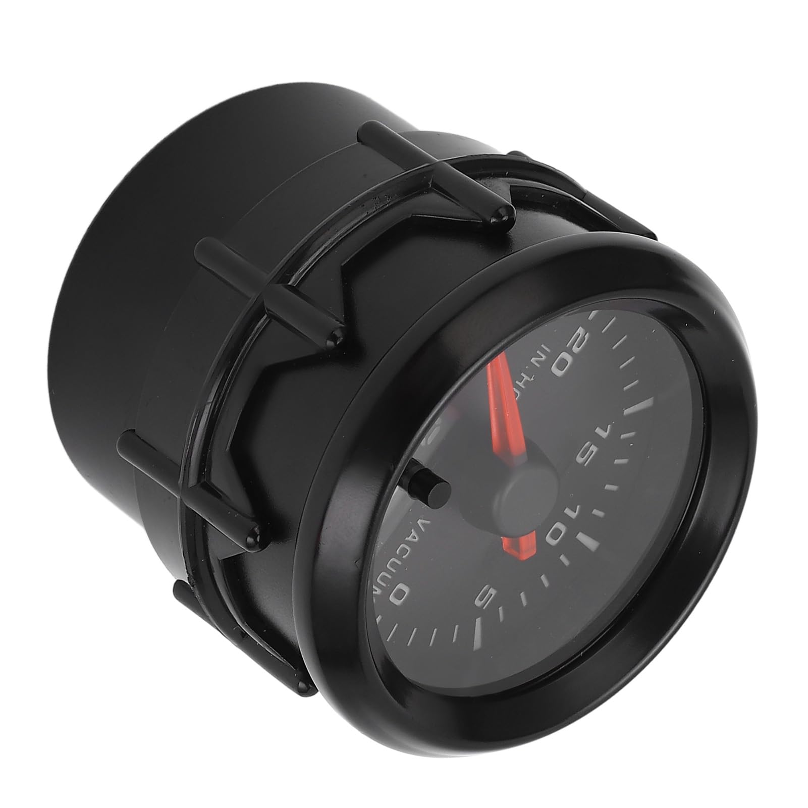 Keenso Manometr Próżniowy 52mm ABS, Ciśnieniomierz Samochodowy 0-30 IN.HG