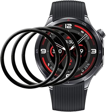 [3 Pack] Compatible with OnePlus Watch 3 Smartwatch Screen Protector, Full Coverage 3D Curved Edge Frame Case Friendly Anti Scratch HD Clear Film for OnePlus Watch 3 1.5Smart Watch 2025