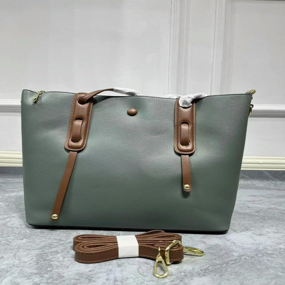 Bolsos de Mano de Lujo de Cuero auténtico para Mujer, Bolsos de Mano para Mujer, Bolso Grande con asa Superior, Bolso Grande de Tendencia para Oficina, Bolso Cruzado para Mujer