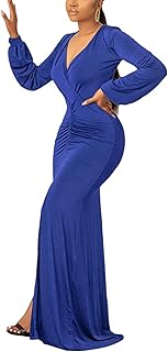 long blue maxi dress