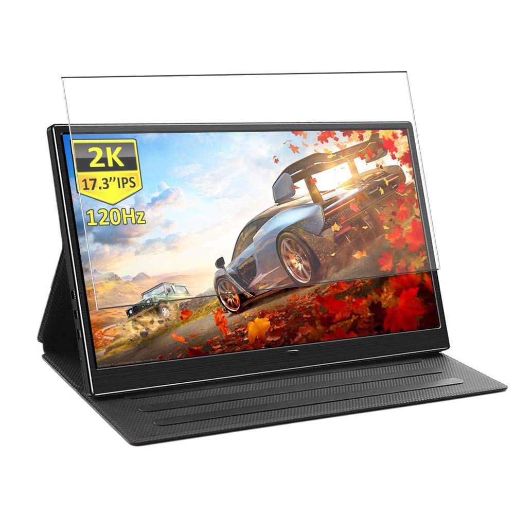 Tempered Glass Screen Protector Film, compatible with Corkea Magedok 17.3" Mobile Monitor Display （Active Area Cover Only） Protective Protectors Guard