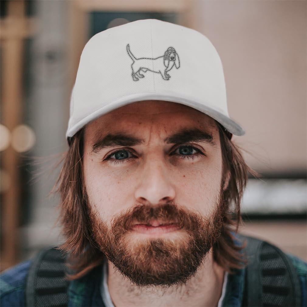 Speedy Pros Baseball Caps for Men & Women Embroidered Basset Hound Dog Griffon Pet Vend En Acrylic - Image 2