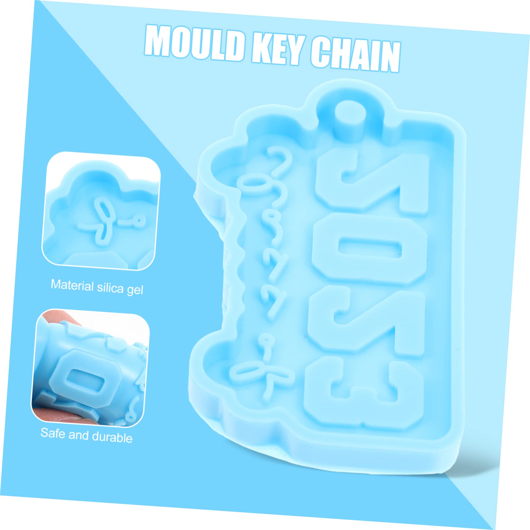 EXCEART 16pezzi Stampi Silicone Per Portachiavi Class of Molds Per Pendenti Leggeri Resistenti e Flessibili Per e Decorazioni
