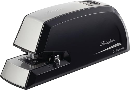 Swingline Grapadora eléctrica comercial resistente, capacidad para 20 hojas, metal, negro (06701)