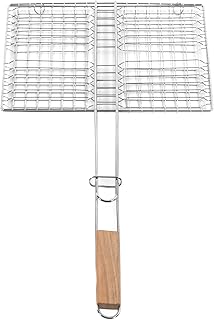 GLOGLOW Cesta de churrasqueira Pinças de churrasco ao ar livre Pinças de churrasco de aço inoxidável pinças de churrasco cesta de churrasco cesta de churrasco cesta de churrasco cesta de grelha para churrasco cesta de churrasco