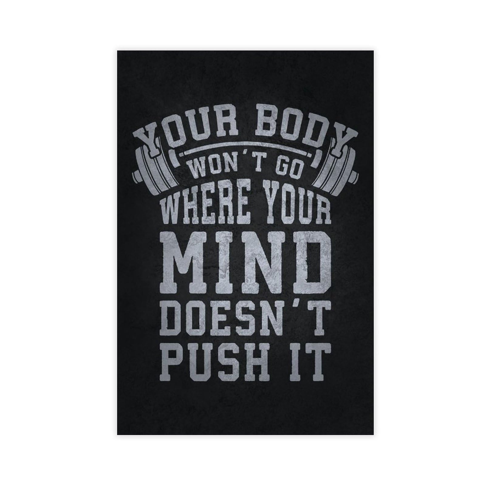 Pósteres motivacionales inspiradores para culturismo y entrenamiento físico para hombres y niñas, 50 x 75 cm