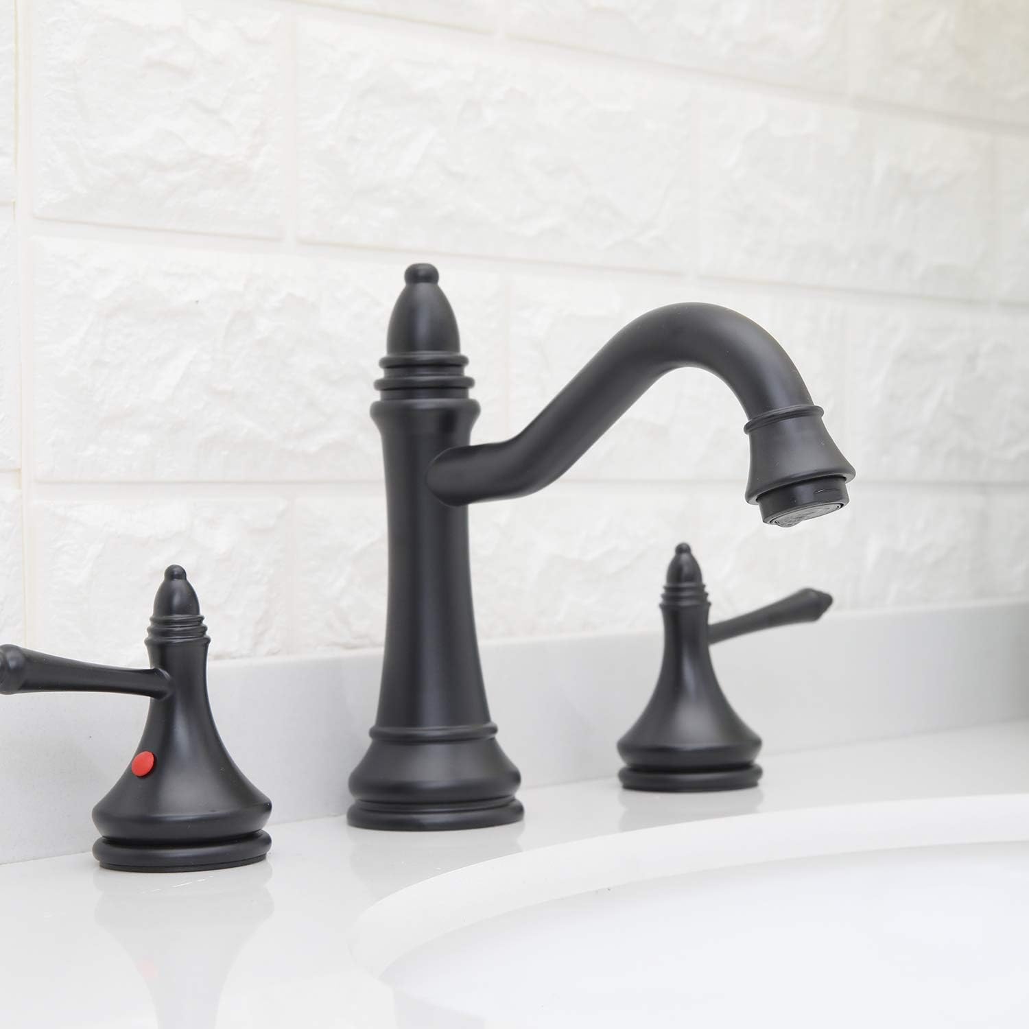 Exсluѕіvе Dіѕсоunt 🔥 Bathadore 2-Handle 8 Inch Matte Black Widespread Bathroom Faucet with Pop Up Drain and Supply Hose 3 Hole Bathroom Sink Faucet Lavatory Vanity Basin Faucet Mixer Taps Exсluѕіvе Bathadore 2-Handle 8 Inch Matte Black Widespread Bathroom Faucet with Pop Up Drain and Supply Hose 3 Hole Bathroom Sink Faucet Lavatory Vanity Basin Faucet Mixer Taps