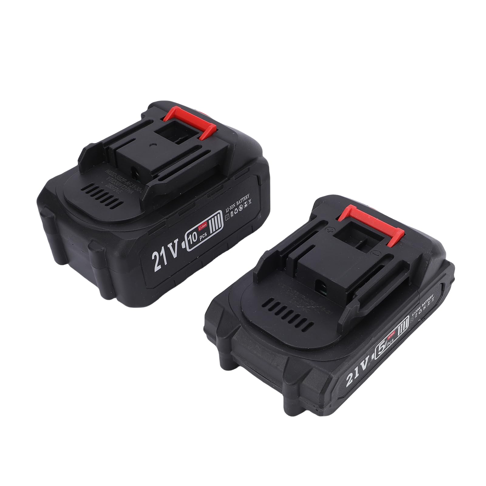 Potente Juego de Llaves de Impacto 21 V, Diseño Liviano para Mantenimiento Cortacésped, Llave Impacto 400 Nm con Enchufes y Baterías (2 baterías y 1 cargador Enchufe europeo 100-240V~)