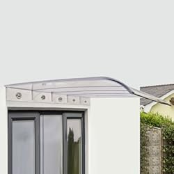 Paneles Policarbonato YHKJLYH marquesina Puerta Exterior marquesinas Exterior Toldo para Puerta de Entrada con Arco, toldo para Exteriores, toldo para Porche, Refugio contra la Lluvia con policarbonato Transparente, prot