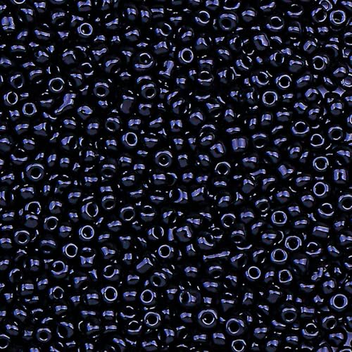 2000pcs Glass Seed Beads Bulk 4mm 6/0 Mini Pony Spacer Small Individual Color Seed Beads for DIY Bracelet Necklaces Wrist Jewelry Making Black