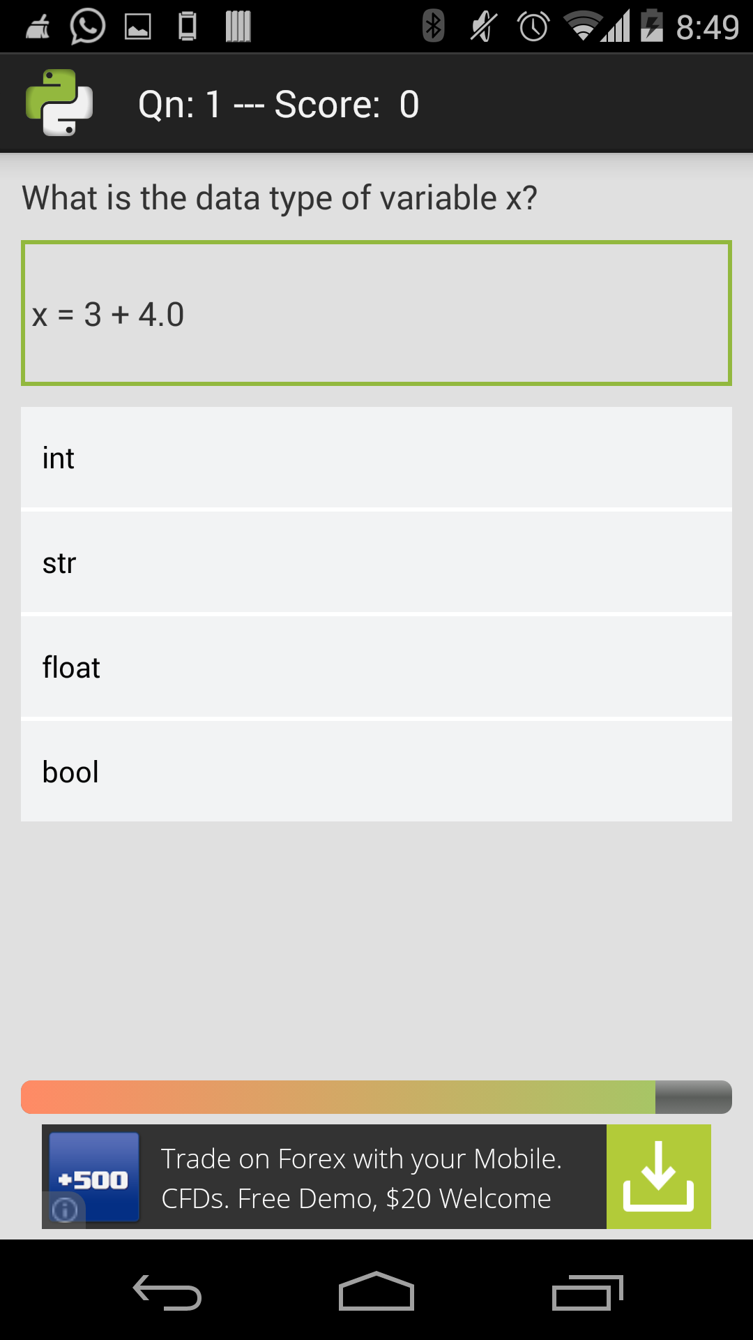Python Challenge - Application sur Amazon Appstore