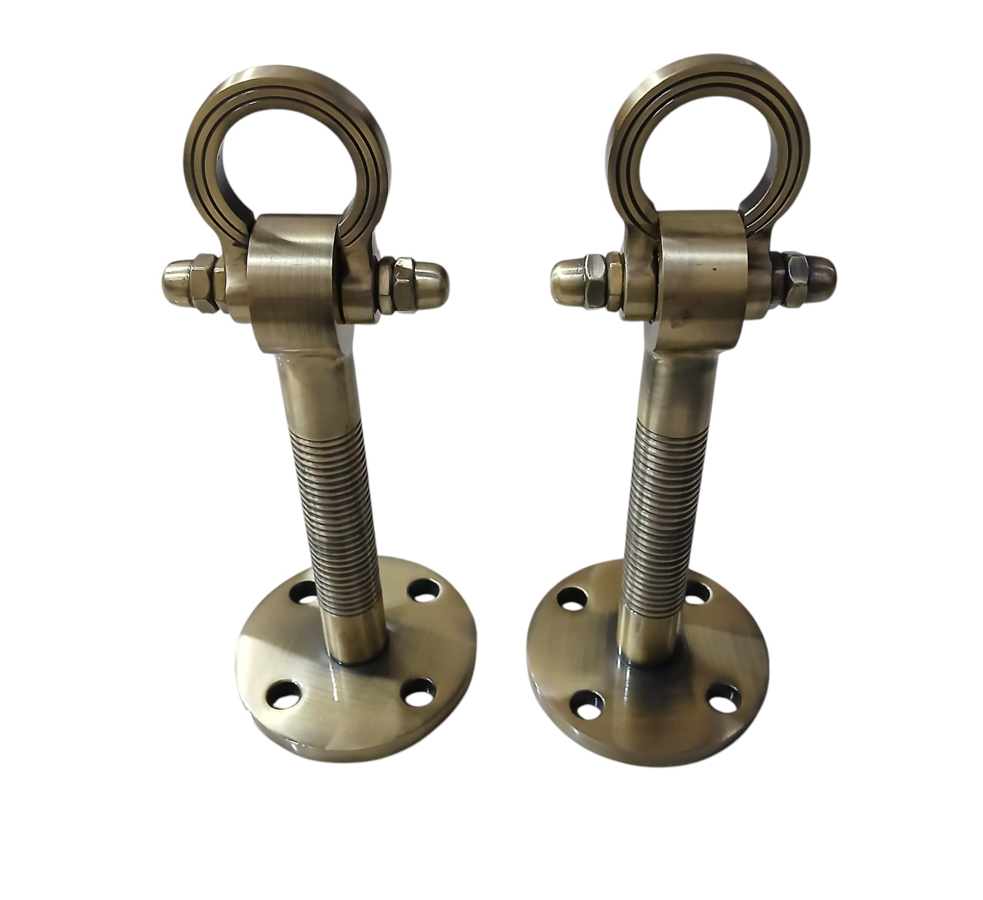 Antique Brass Finish Heavy Duty NO 1 KADA for Patio JHULA, Super HI-Grade KADA Patio Swing, Hammock Swing 25MM Rod with Wt Capacity of 2000KG, (Pack of 2PCS). (10 INCH)