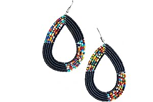 Maasai Indigenous Tribal Beaded Earrings for Women