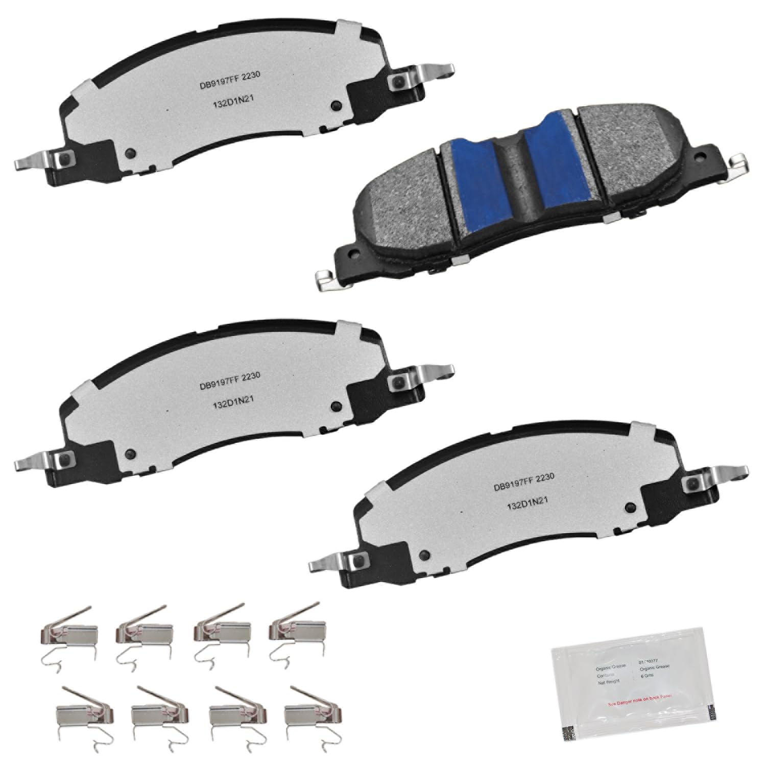 Bendix Fleet Metlok MKD2230FM Semi-Metallic Front Brake Pads for Ford Explorer 2024-2020, Lincoln Aviator 2023-2020