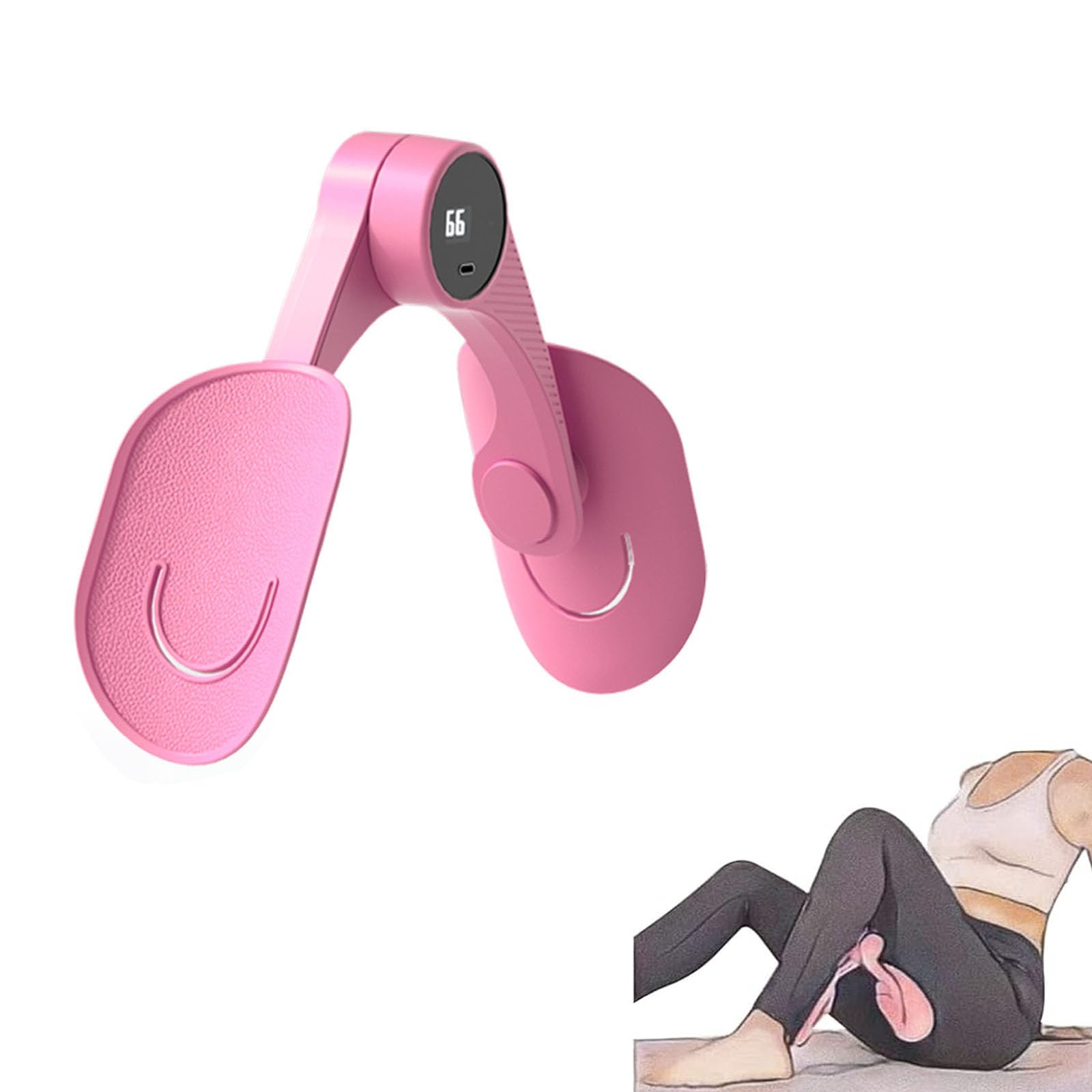 Thigh Master Thigh Exerciser for Women, Inner Thigh Exercise Equipment with Counter, Kegel Tightener, Enhanced Resistance Hip and Pelvis Trainer, Kegel Exercise Products for Men and Women Home Gym