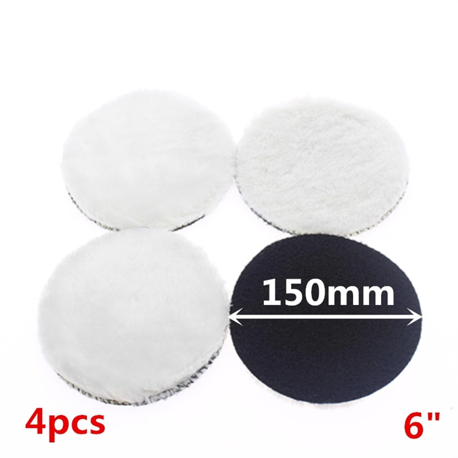 4 Stück / Set 150 mm Polierpad für Auto 6 Zoll