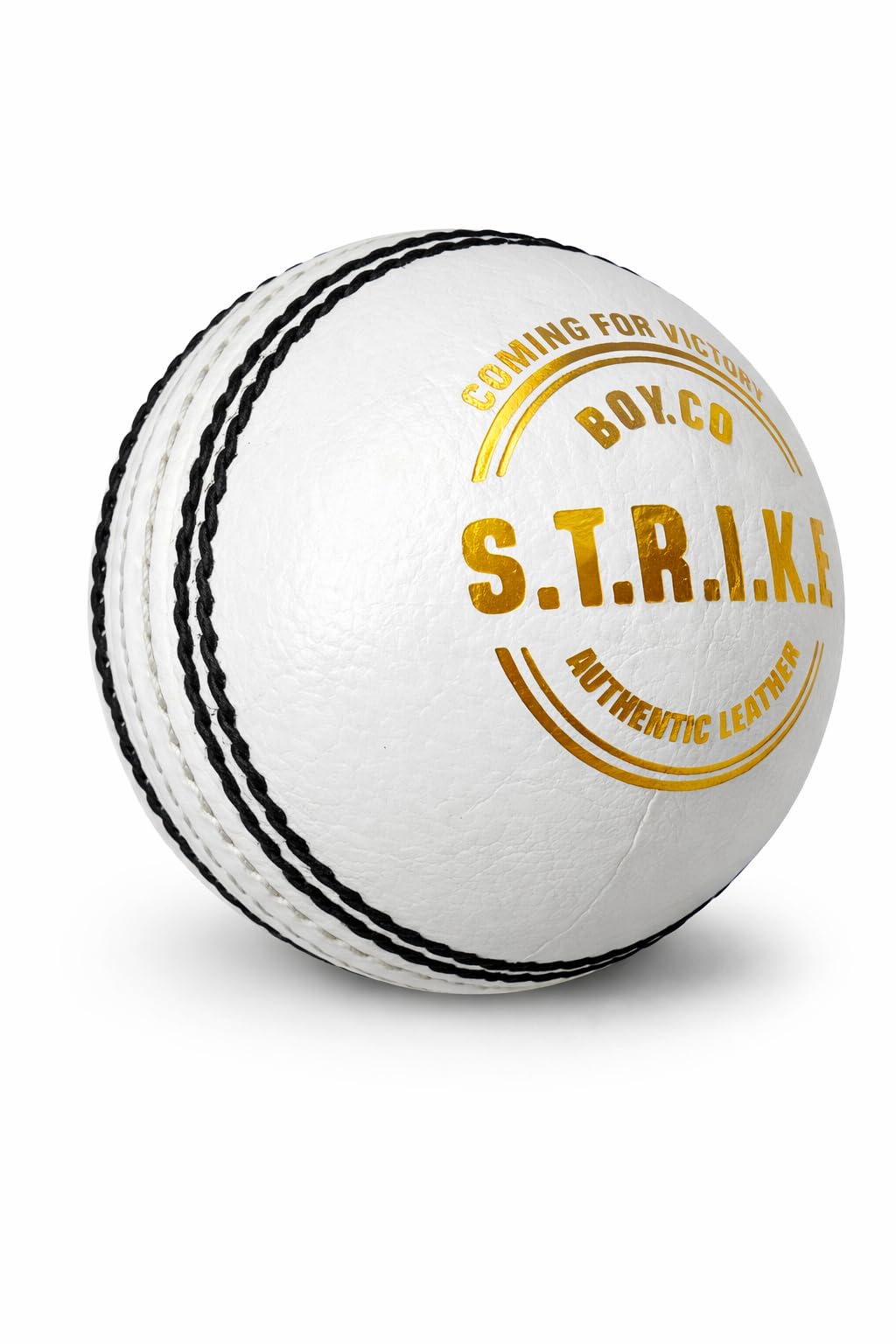 BOXCO Strike White Leather Cricket Ball, Hand Stitched Four Piece Construction for Tournament, T20, ODI Matches-image-49